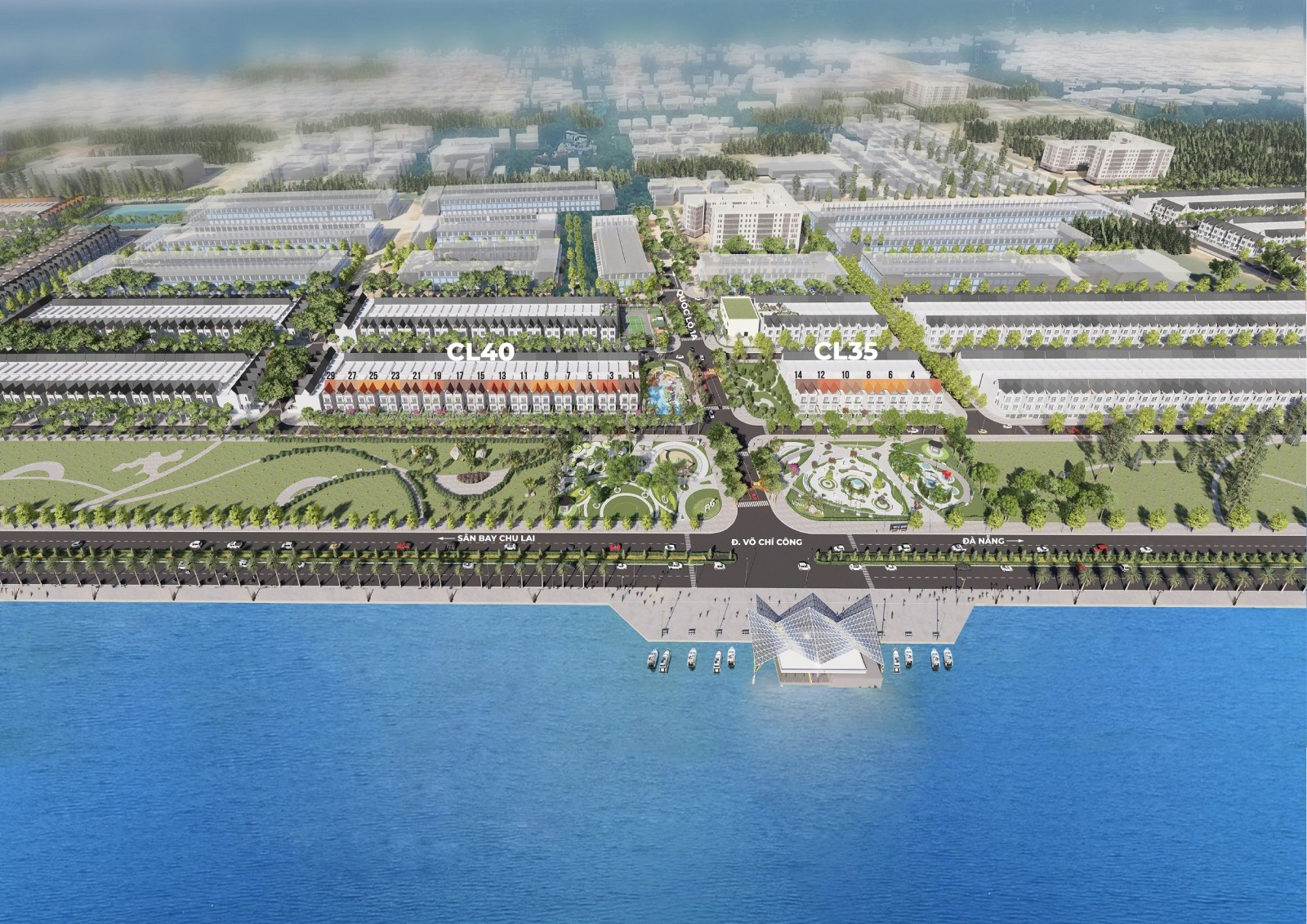 Sơ đồ vị trí dự án vịnh An Hòa City - Phân khu Biệt thự Hoa Sứ
